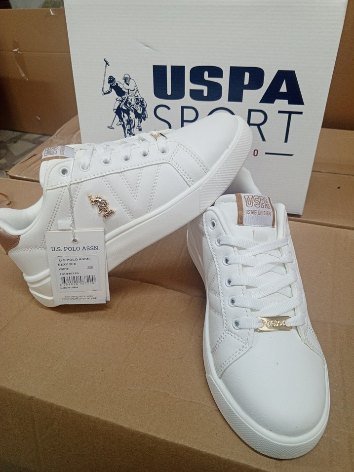 U.S. Polo Assn. Beyaz Kadın Sneaker - Görsel 4