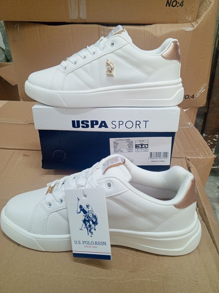 US Polo Beyaz Stiletto Topuklu Kadın Spor Ayakkabı - Görsel 5