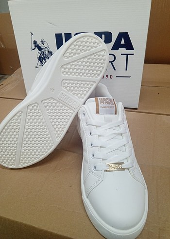U.S. Polo Assn. Beyaz Kadın Sneaker - Görsel 7