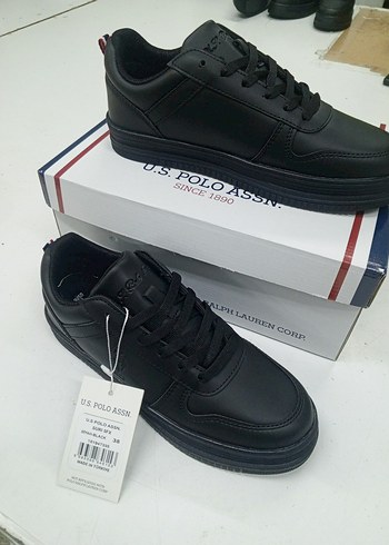 U.S. Polo Assn. Siyah Kadın Spor Ayakkabı - Görsel 2