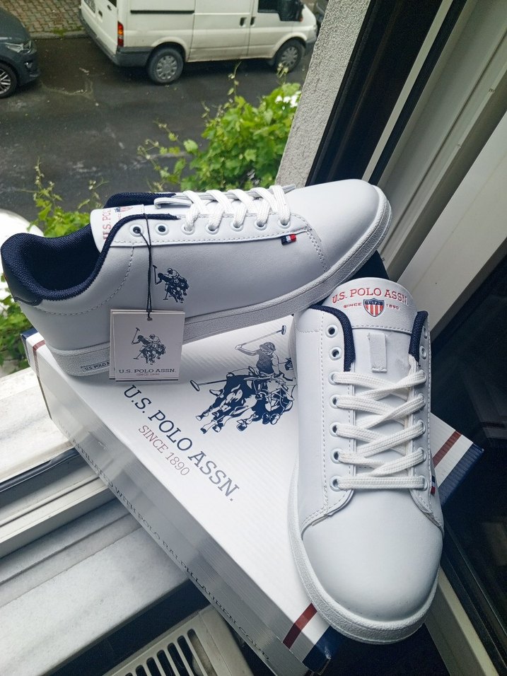 U.S. Polo Assn. Beyaz Erkek Sneaker - Görsel 2