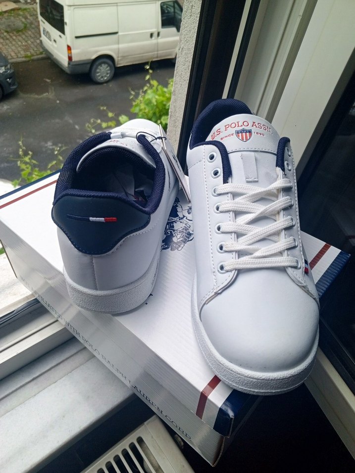 U.S. Polo Assn. Beyaz Erkek Sneaker - Görsel 4
