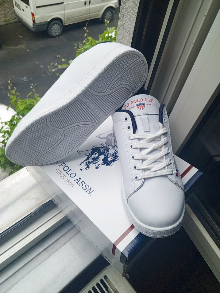U.S. Polo Assn. Beyaz Erkek Sneaker - Görsel 5