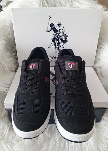 U.S Polo Assn. Siyah Erkek Spor Ayakkabı Velcro Detaylı