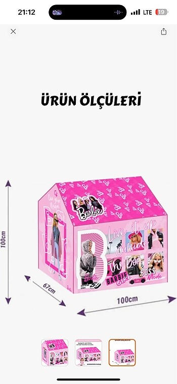 Diğer Barbie oyun çadırı