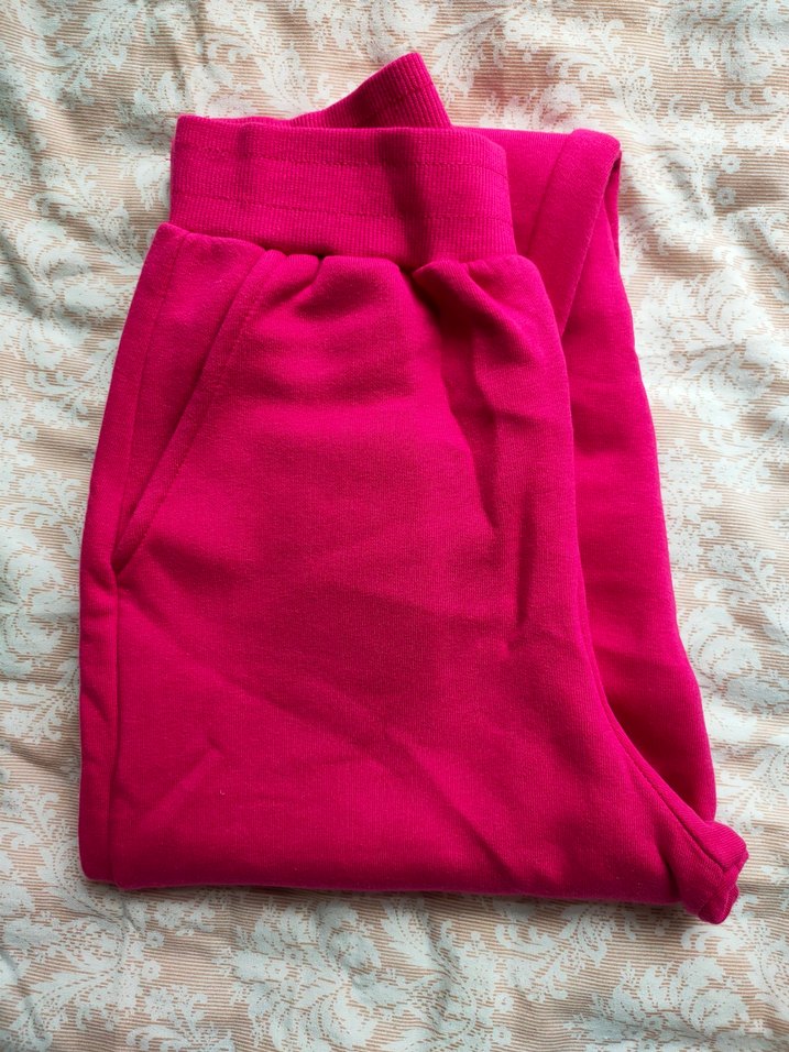 Rahat Kesim Pembe Kadın Eşofman Altı - Görsel 2