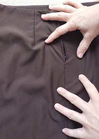 Kadın Kahverengi Uzun Pilili Etek - Görsel 4