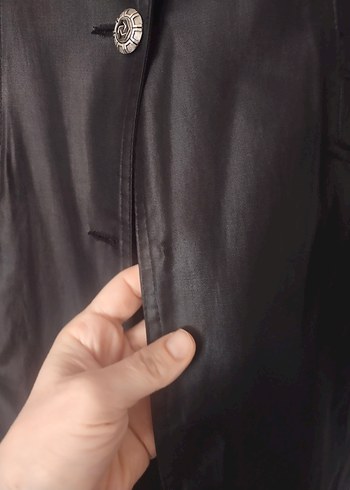 Siyah  Midi Kadın Kaban - Görsel 2