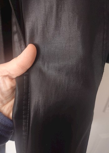 Siyah  Midi Kadın Kaban - Görsel 3