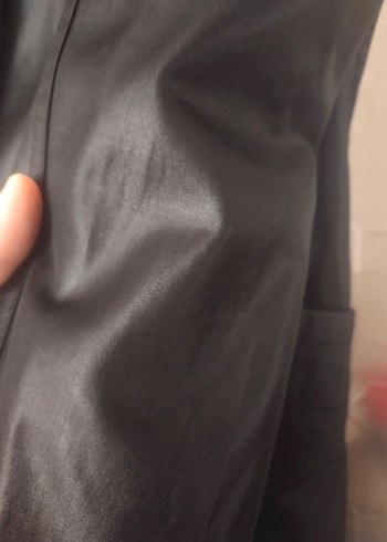 Siyah  Midi Kadın Kaban - Görsel 5