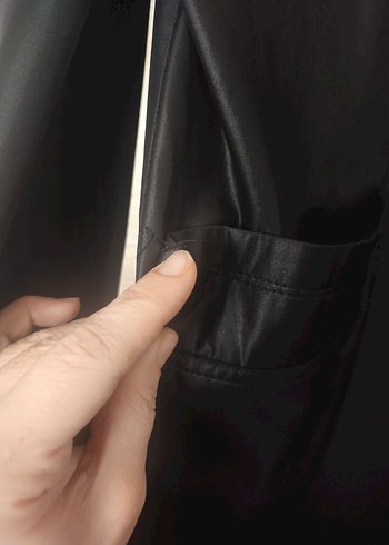 Siyah  Midi Kadın Kaban - Görsel 4