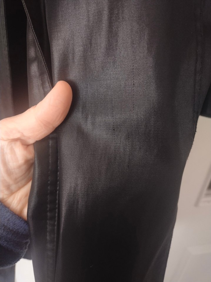 Siyah  Midi Kadın Kaban - Görsel 3