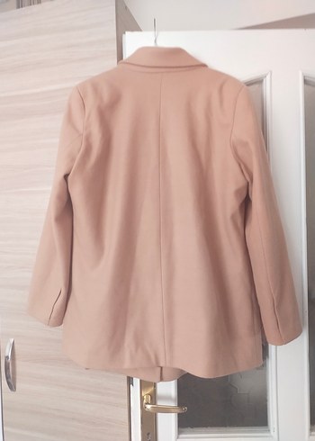 Düğmeli Bej Kadın Blazer Ceket - Görsel 3