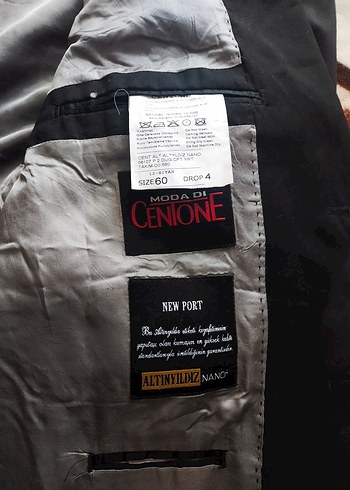 Düğmeli Siyah Erkek Ofis Takım Elbise Ceketi - Görsel 4