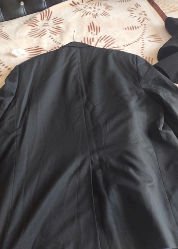 Düğmeli Siyah Erkek Ofis Takım Elbise Ceketi - Görsel 3