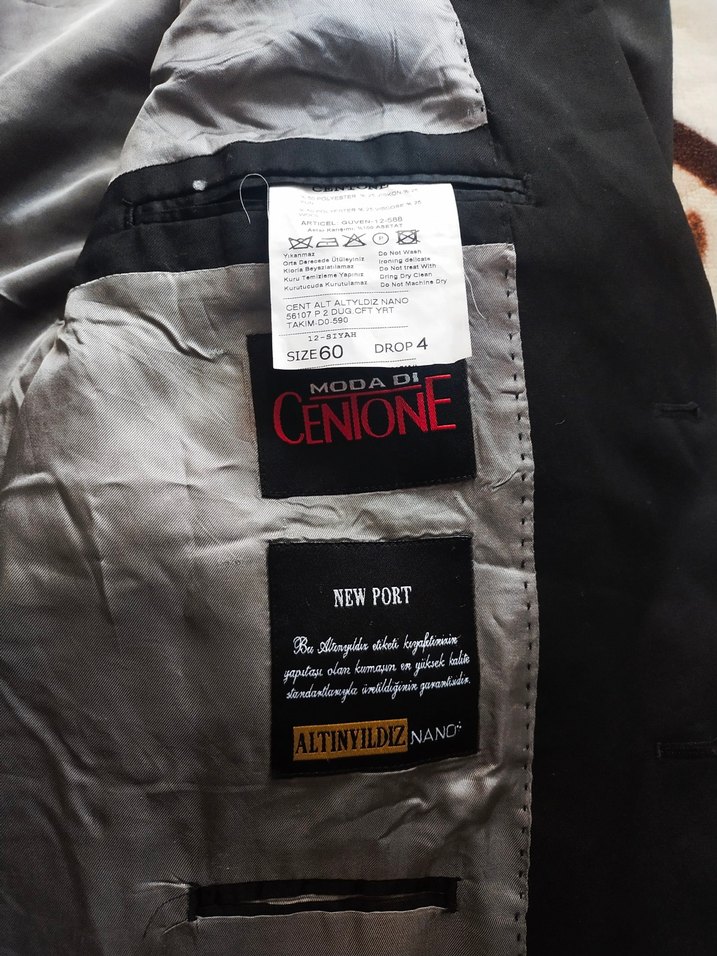 Düğmeli Siyah Erkek Ofis Takım Elbise Ceketi - Görsel 4