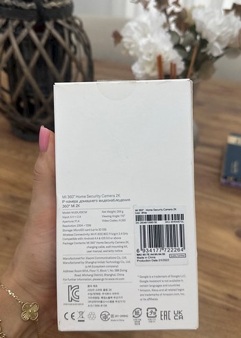Mi 360° Ev Güvenlik Kamerası 2K Beyaz - Görsel 2