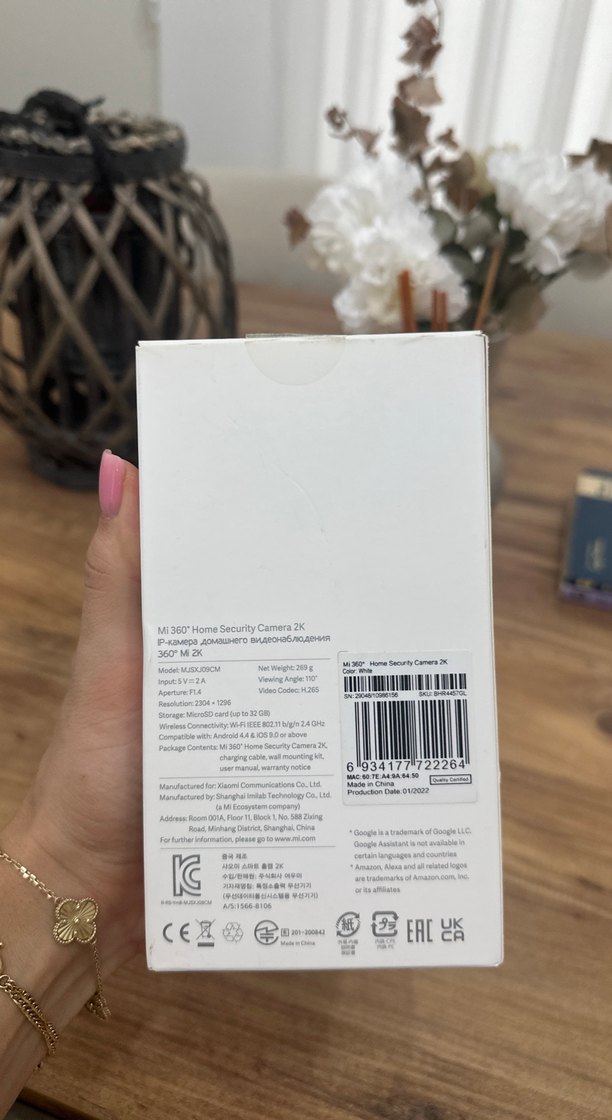 Mi 360° Ev Güvenlik Kamerası 2K Beyaz - Görsel 2