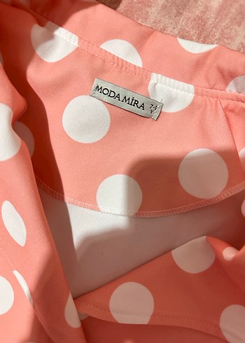 Puantiyeli Pembe Kısa Ceket Ve Kumaş pantolon - Görsel 6