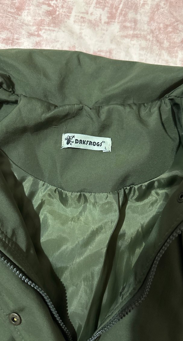 Kadın  Yeşil Kemerli Midi yağmurluk - Görsel 5