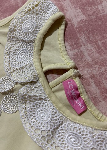 Dantel Yakalı Kız Çocuk Kolsuz Bluz - Görsel 2