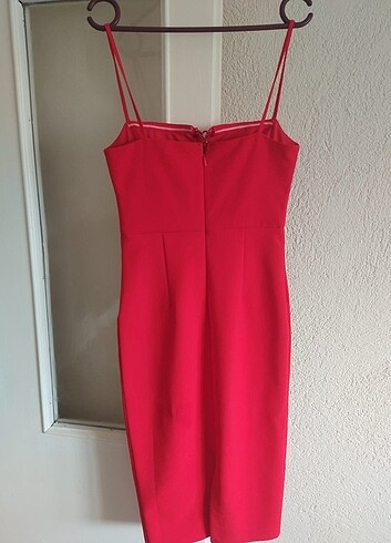 xs Beden Kırmızı şık elbise