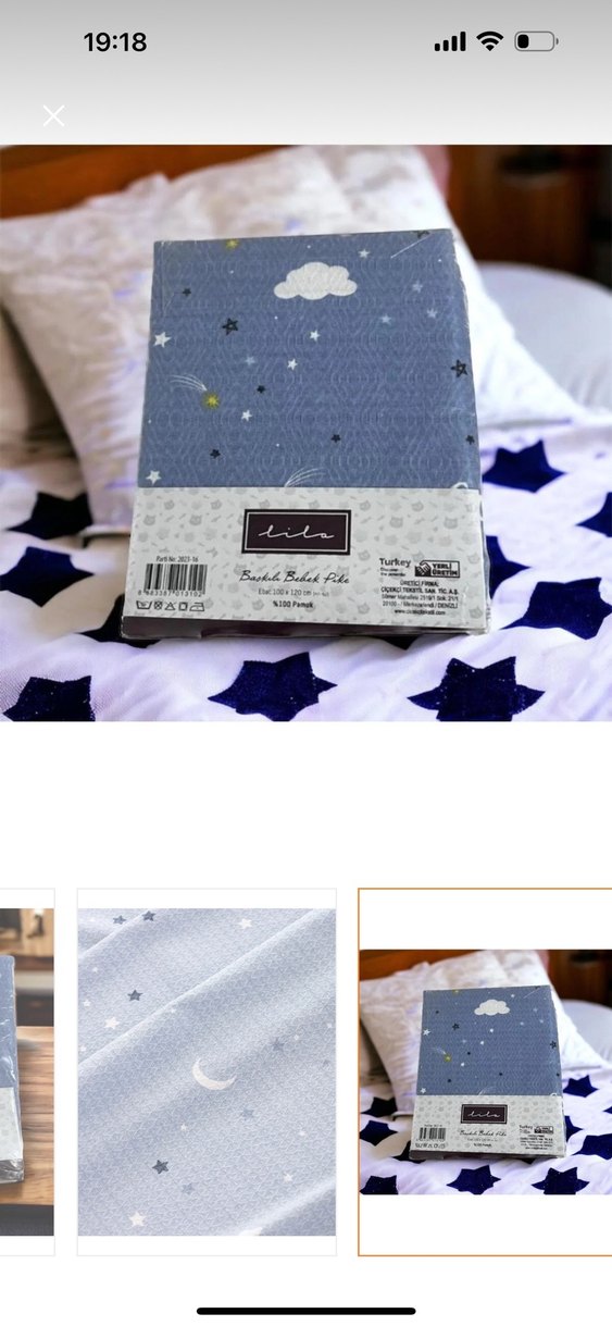 Bebek Pikesi Mavi Desenli - Görsel 3