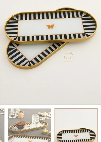 Zebra Desenli Modern Klasik Tabak - Görsel 4