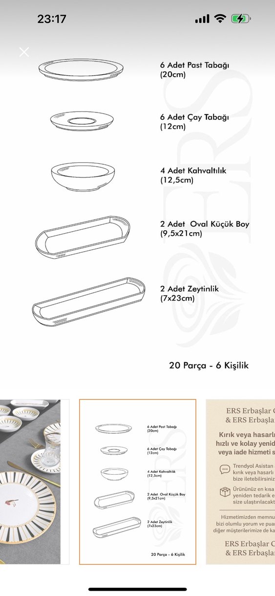 Lüx Seramik Kahvaltı Takımı - Görsel 5