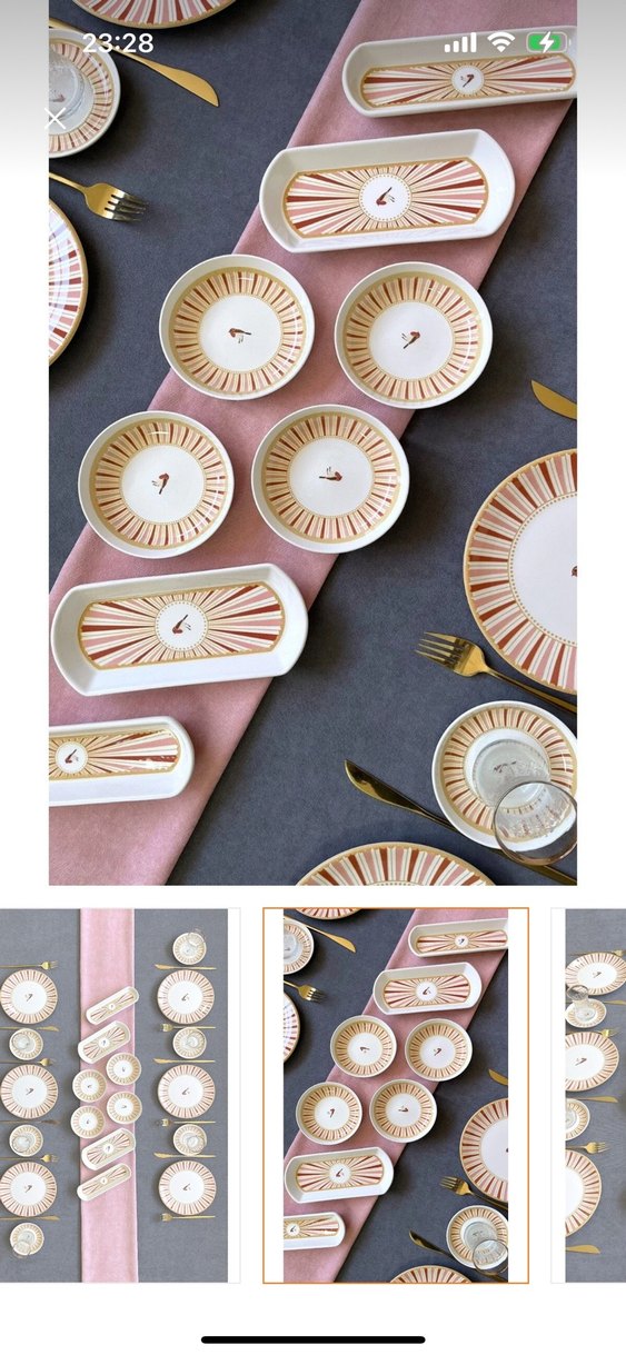 Lüx Seramik Kahvaltı Takımı - Görsel 2