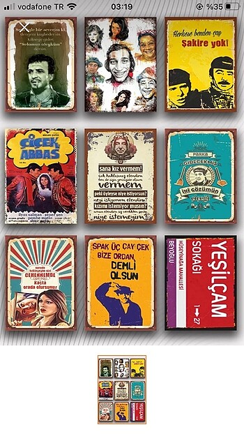 9 Parça Tablo Seti