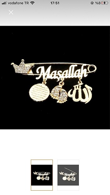 Maşallah Bebek Yaka İğnesi