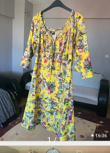 xxl Beden yeşil Renk Elbise 
