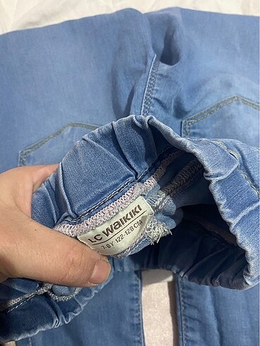 7 Yaş Beden mavi Renk Pantolon kız çocuk