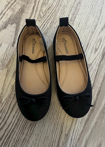 Kız Çocuk Siyah Babet Ayakkabı - Görsel 2