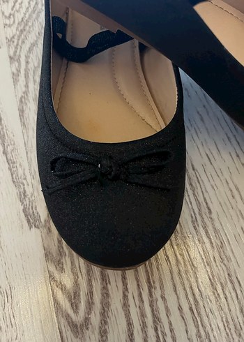 Kız Çocuk Siyah Babet Ayakkabı - Görsel 4