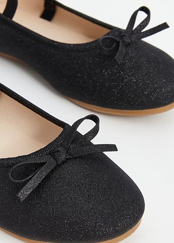 Kız Çocuk Siyah Babet Ayakkabı - Görsel 8