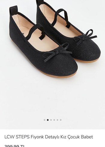 Kız Çocuk Siyah Babet Ayakkabı - Görsel 6