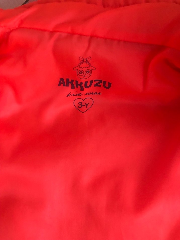 Kız Çocuk Mavi Nakışlı Fermuarlı Yelek - Görsel 2