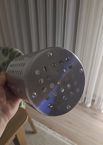 Ikea Gri Paslanmaz Çelik Mutfak Kaşıklığı