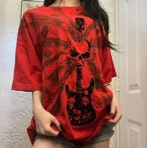 Gotik y2k shein tişört
