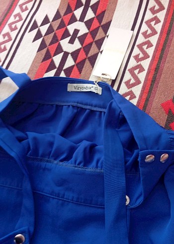 Mavi Uzun elbise - Görsel 2