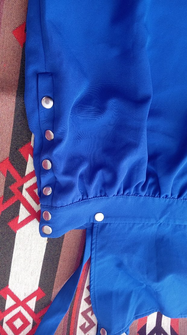 Mavi Uzun elbise - Görsel 4