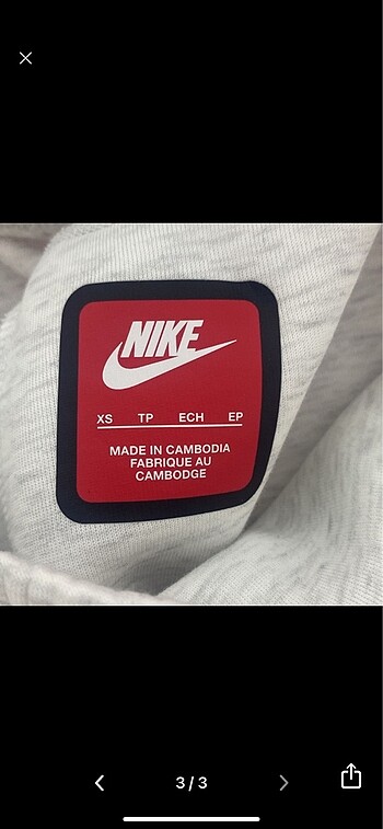 xs Beden Nike tech kadın