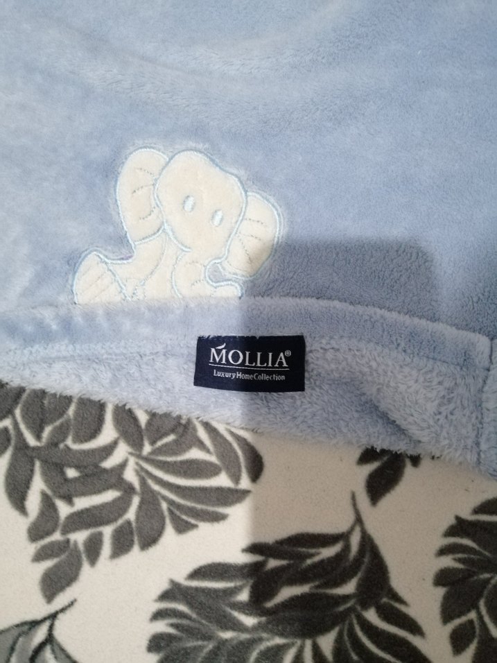 Mavi Nakışlı Çocuk Battaniyesi - Görsel 2