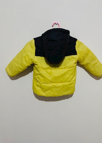 Sarı Siyah Erkek Çocuk Fermuarlı Mont - Görsel 2