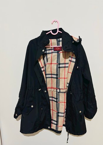 Siyah Kadın yağmurluk - Görsel 2