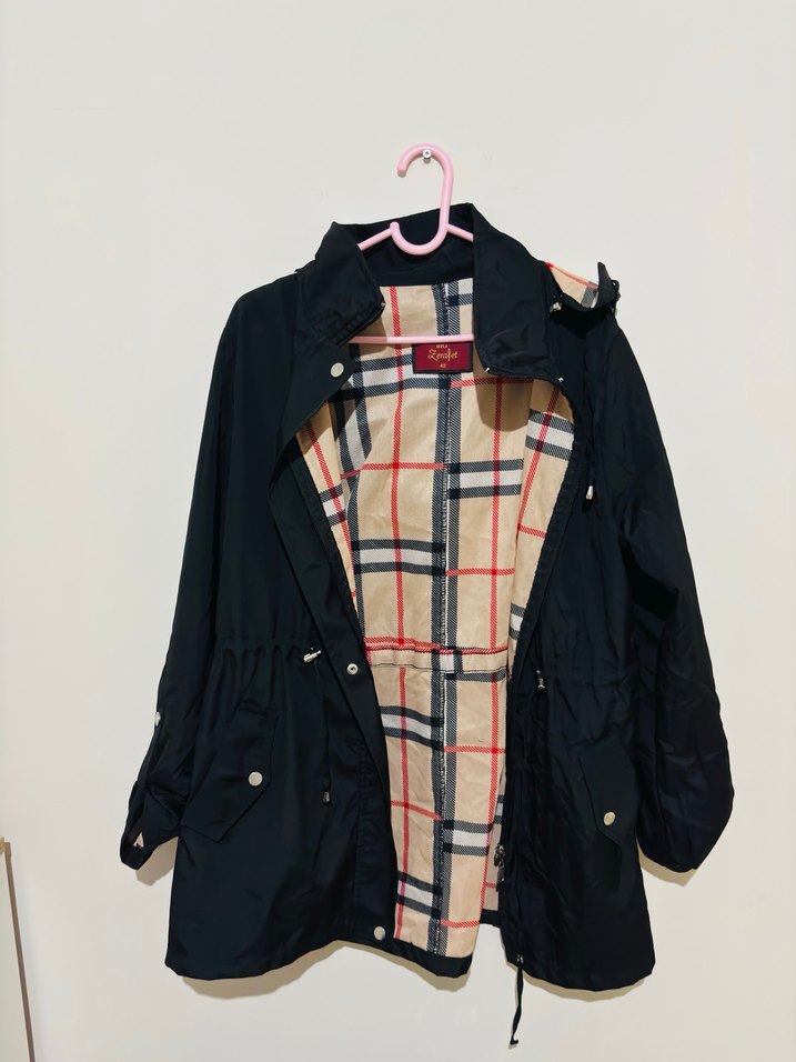 Siyah Kadın yağmurluk - Görsel 2