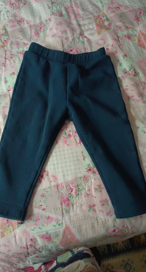 Kız Çocuk Lacivert Pilili Tayt - Görsel 2