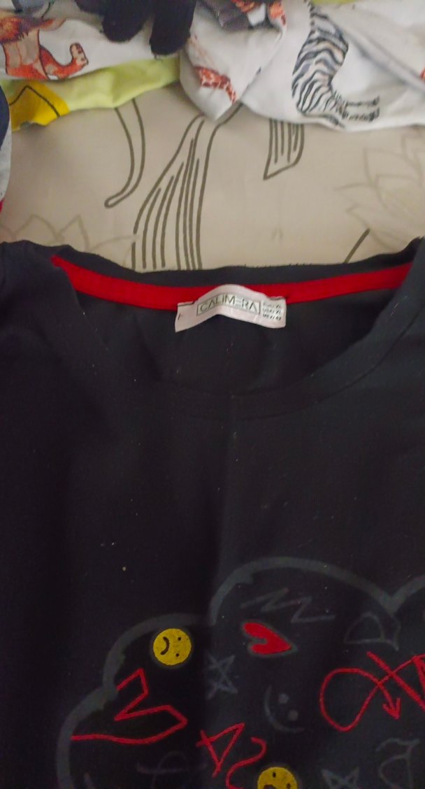 Düğmeli Siyah Baskılı Hamile Gömleği - Görsel 2